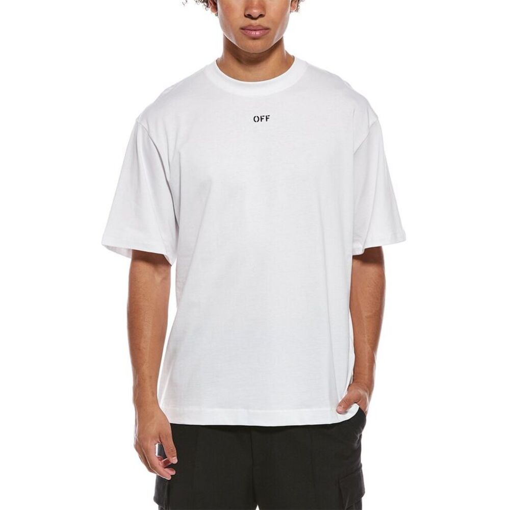 Off-White™ Mens  Skate Fit Dripping Arrow T-Shirt, White